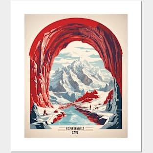 Eisriesenwelt Cave Austria Vintage Travel Retro Tourism Posters and Art